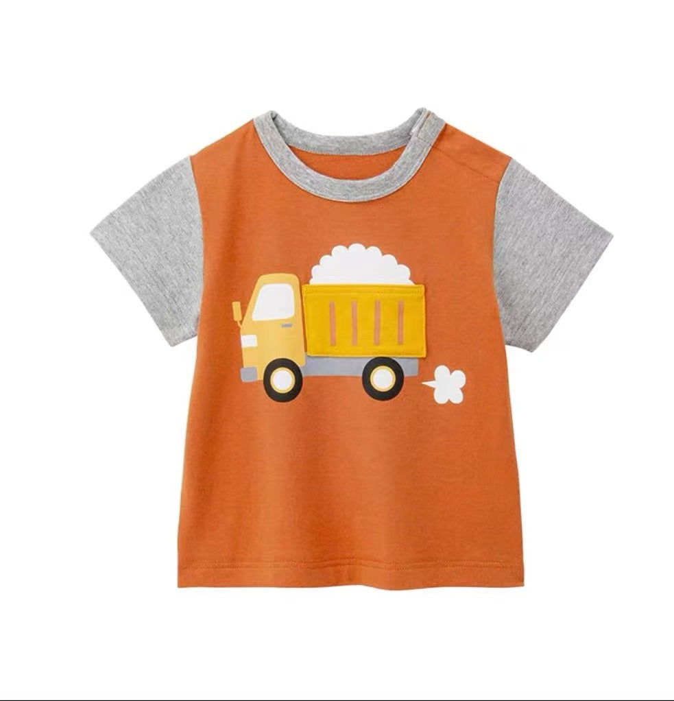 【Promesa】Short Slevees Cute 3D Traffic Top