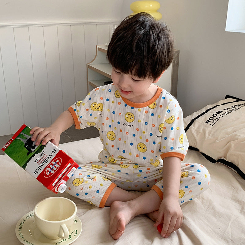 【Promesa】Breathable Pit Cotton Boy & Girl Home Clothing