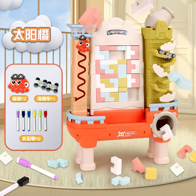 【Promesa】2024 Pirate Theme Multifuncional Tetris Block Puzzle (Recommended for age 3+)