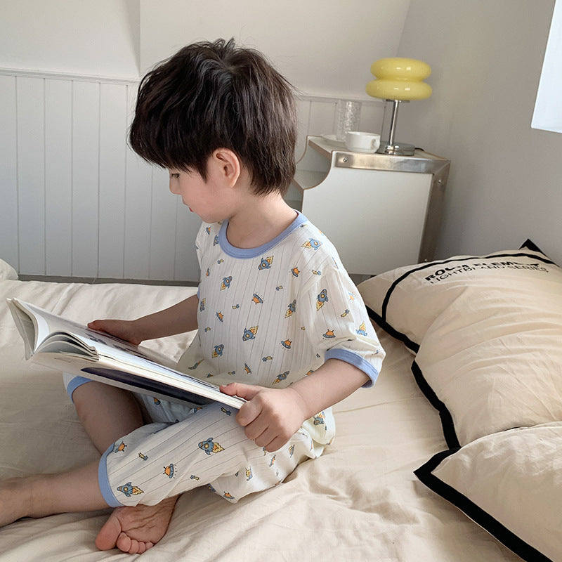 【Promesa】Breathable Pit Cotton Boy & Girl Home Clothing