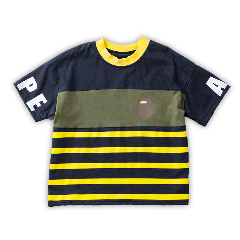 【Promesa】Strips Ape Summer Top