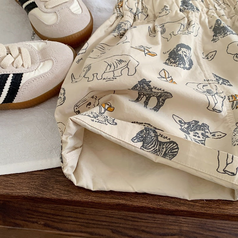 【Promesa】Animal Printed Shorts