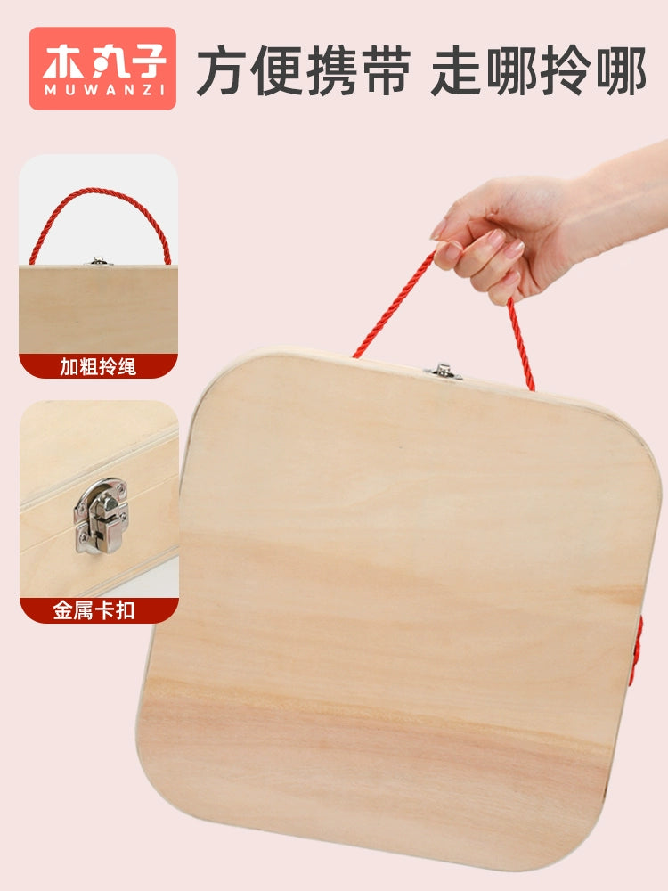【Promesa】Kid Wooden Building Blocks Tool Box