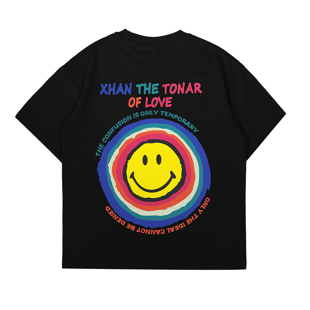 【Promesa】JK Rainbow Smiley Face Top