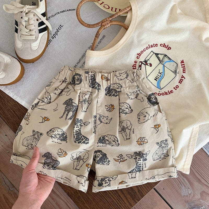 【Promesa】Animal Printed Shorts