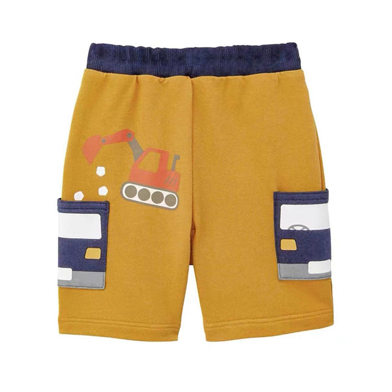 【Promesa】Unisex Cartoon Traffic Shorts