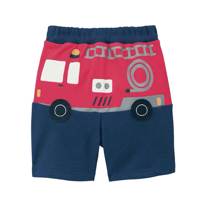 【Promesa】Unisex Cartoon Traffic Shorts