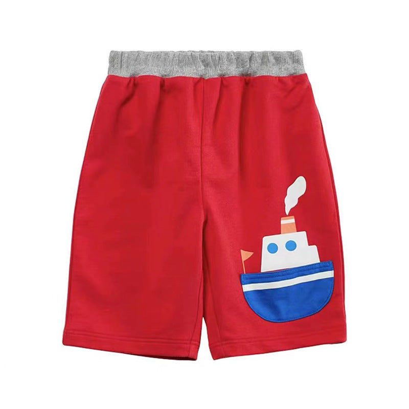 【Promesa】Unisex Cartoon Traffic Shorts