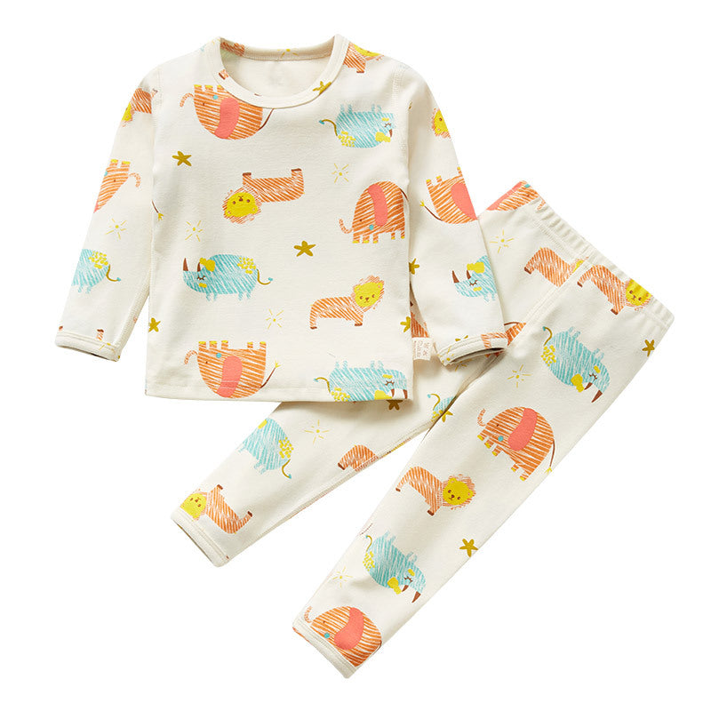 【Promesa】2024 Kid Wool Lycra Cotton-Made Slim Fit Pajamas Set Wear