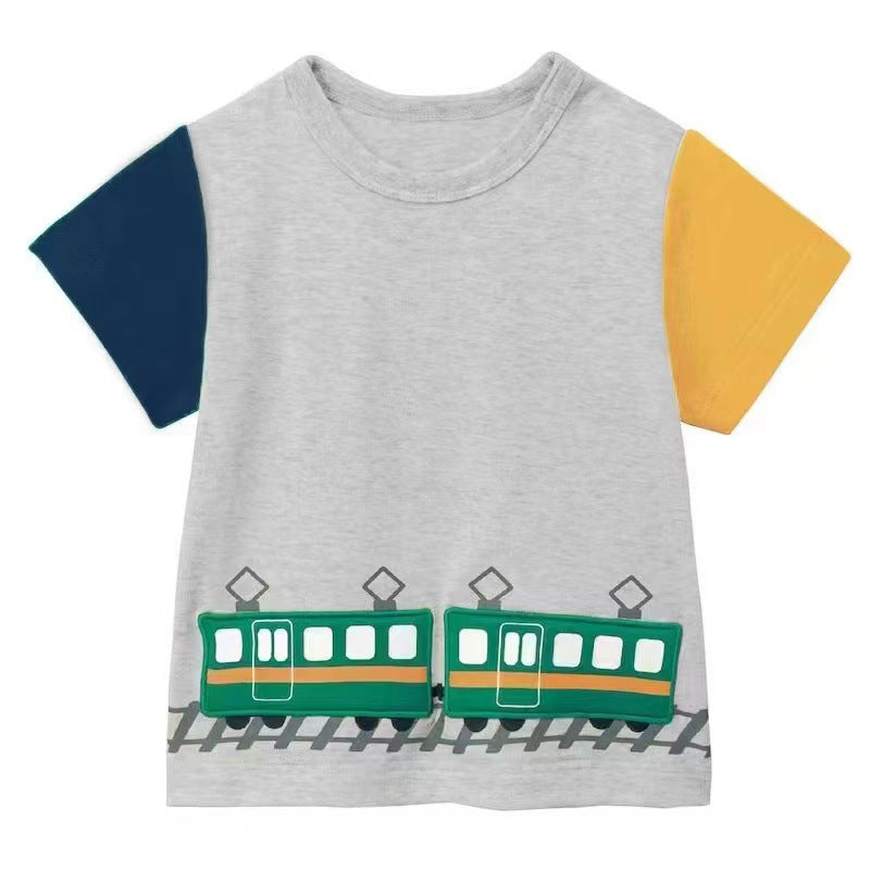 【Promesa】Short Slevees Cute 3D Traffic Top