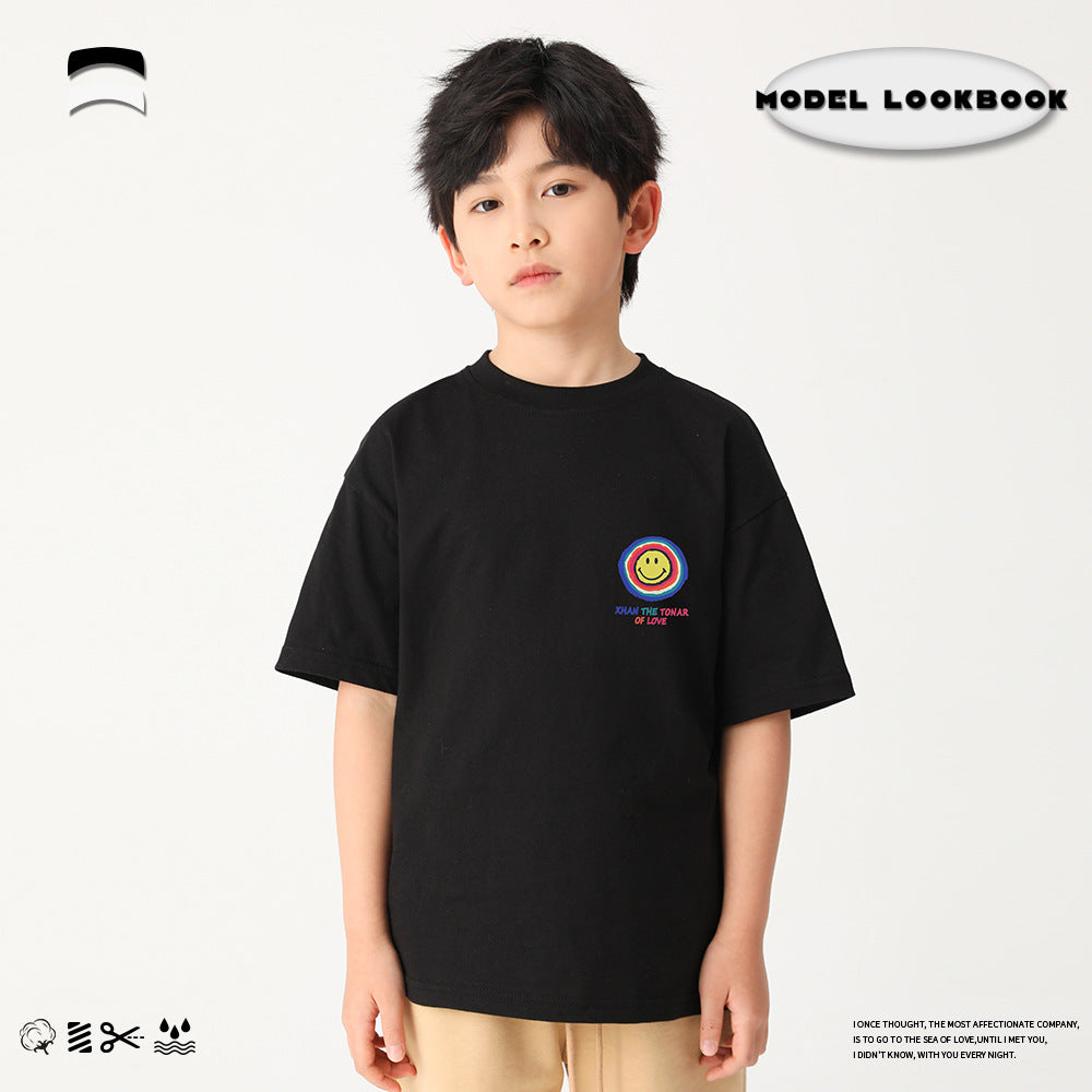 【Promesa】JK Rainbow Smiley Face Top