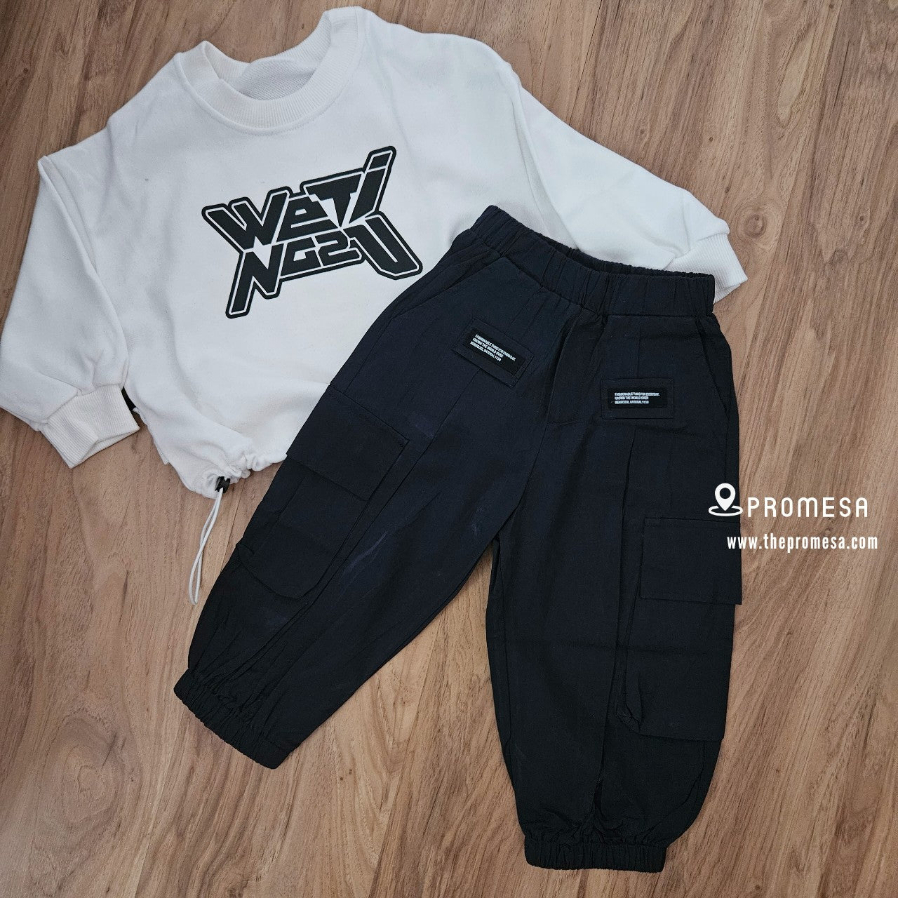 【Promesa】Designer Version White Sweatshirt