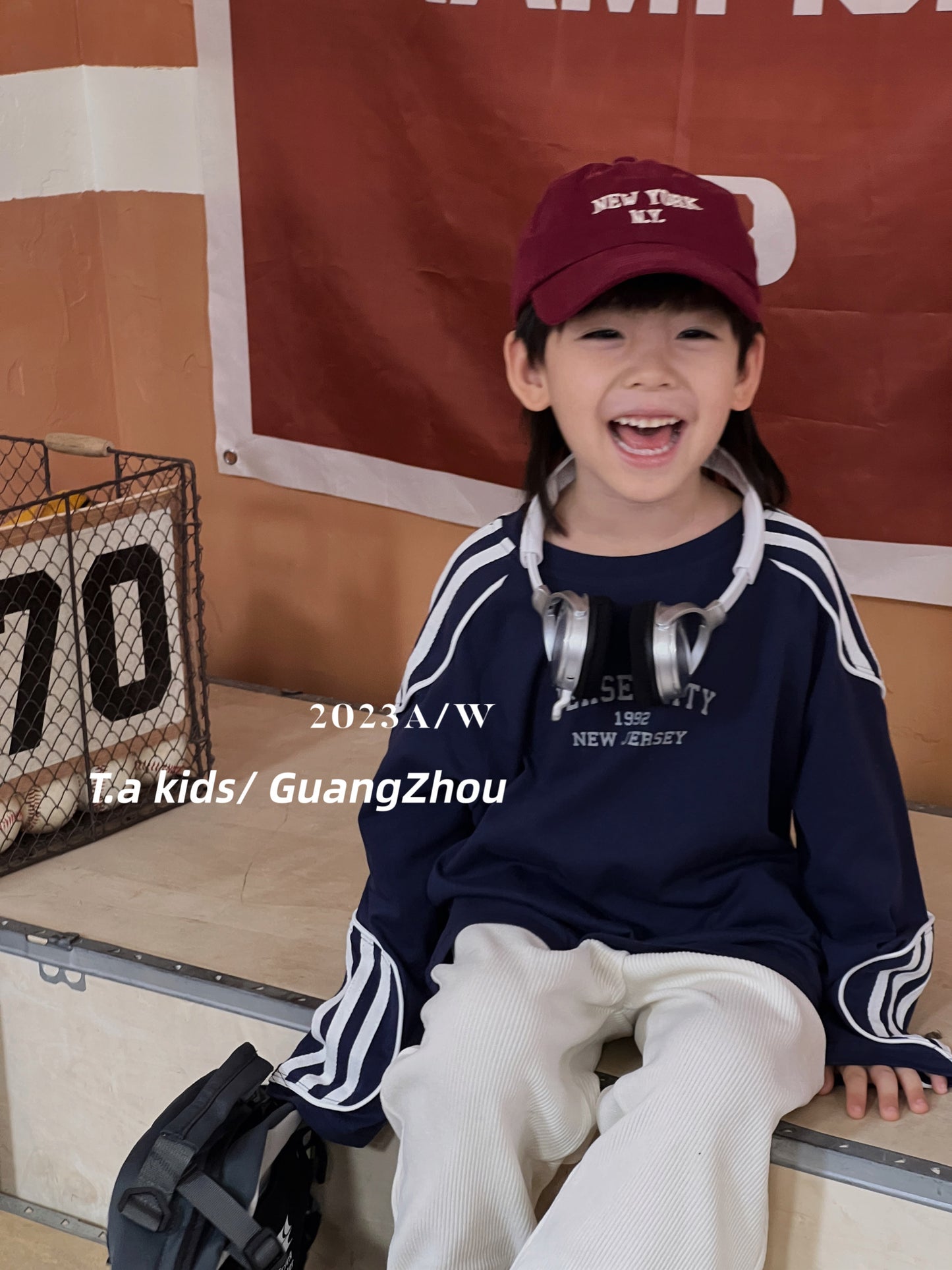 【Promesa】Baseball Theme Sweatshirt
