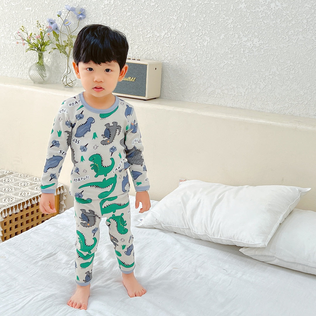 【Promesa】Kid Wool Lycra Cotton-Made Slim Fit Pajamas Set Wear