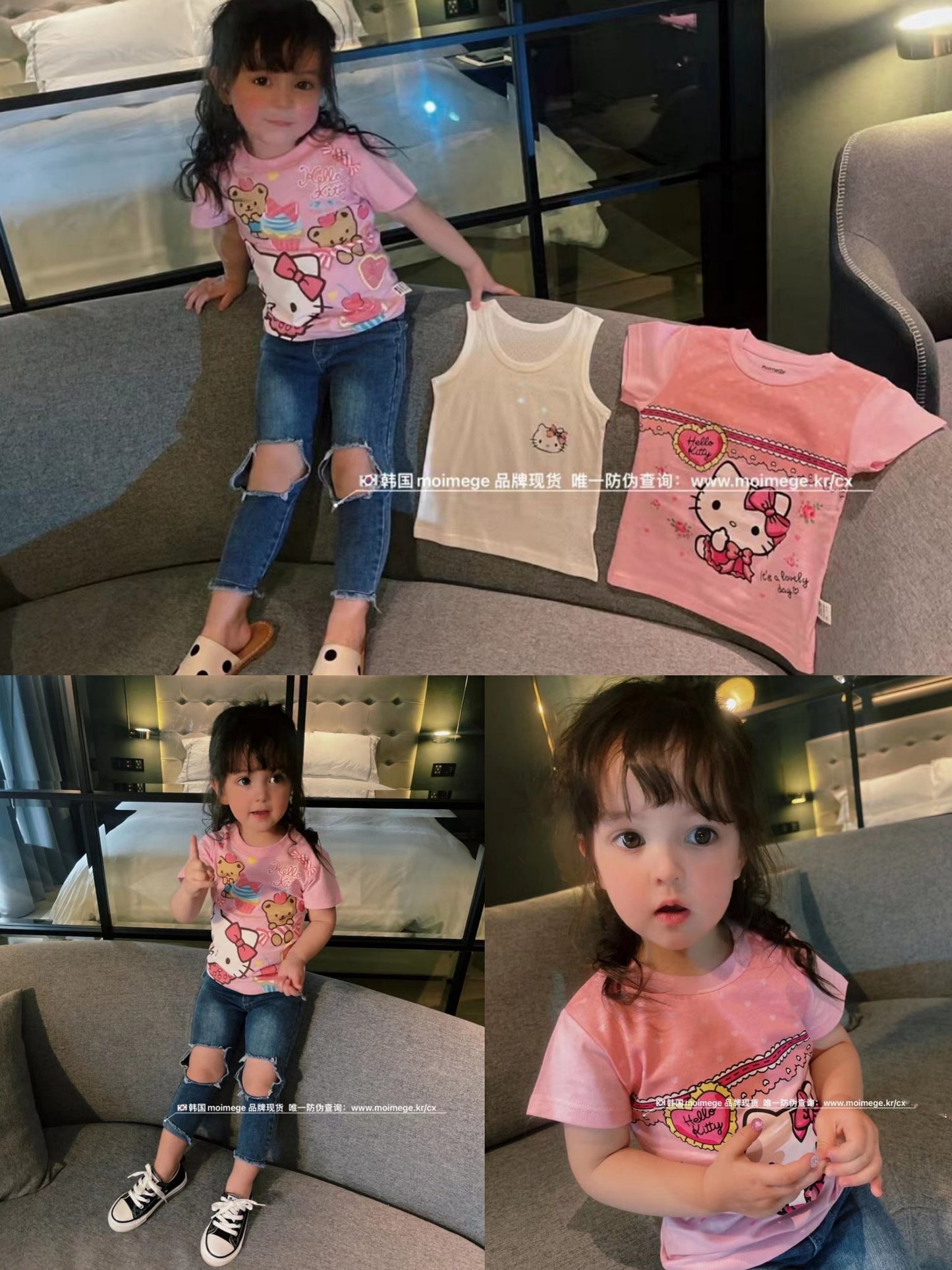 韩国Moimege全棉上衣3+1 Korean Moimege Brand 100% Cotton T-shirt 3+1