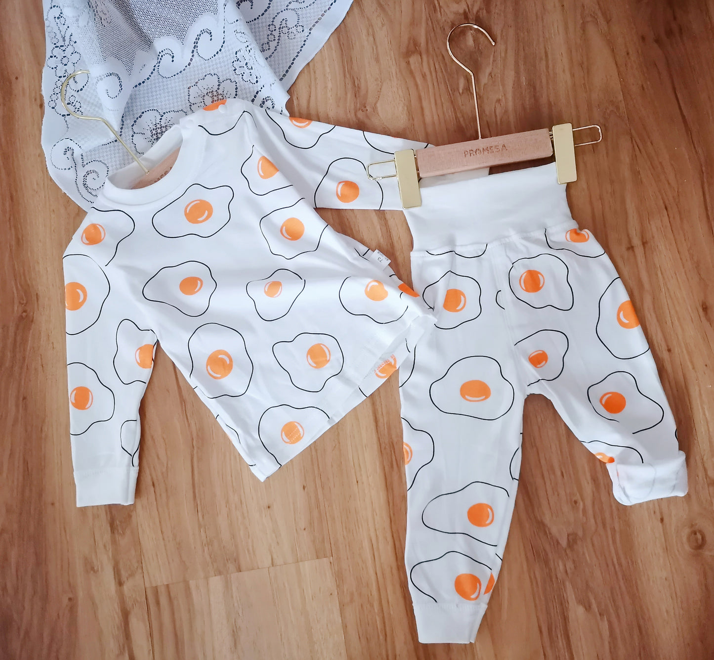PROMESA独家儿童100%全棉包肚肚高腰家居服睡衣 Kid 100% Cotton High Waist Pajamas