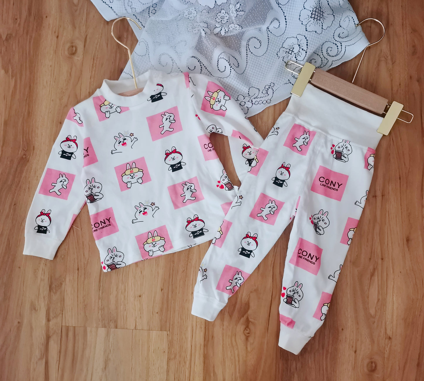 PROMESA独家儿童100%全棉包肚肚高腰家居服睡衣 Kid 100% Cotton High Waist Pajamas