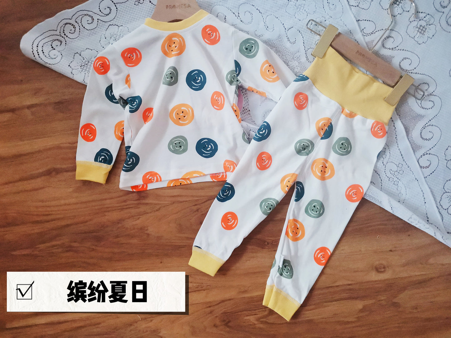 PROMESA独家儿童100%全棉包肚肚高腰家居服睡衣 Kid 100% Cotton High Waist Pajamas