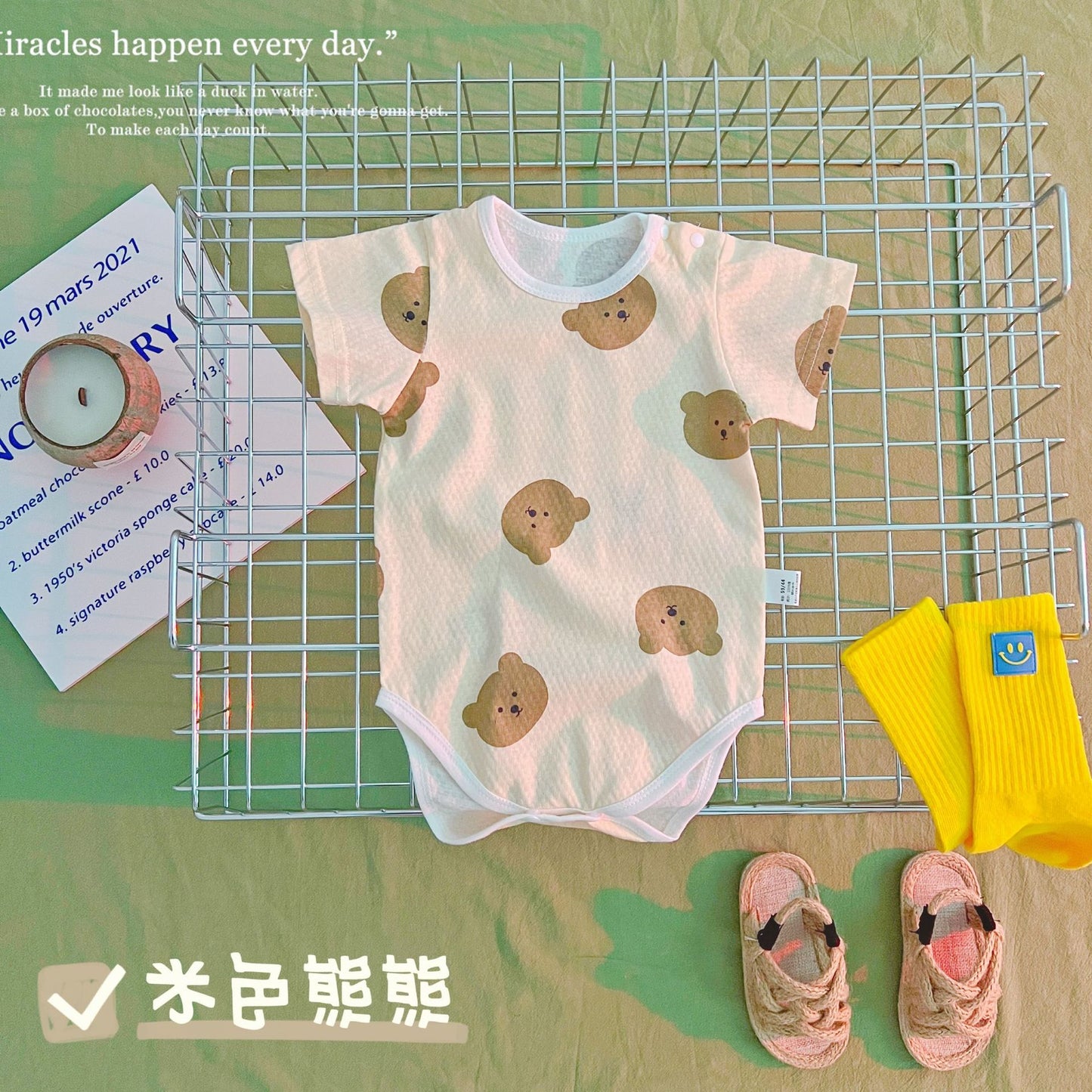 【Promesa】100% Cotton Breathable Gauze Romper