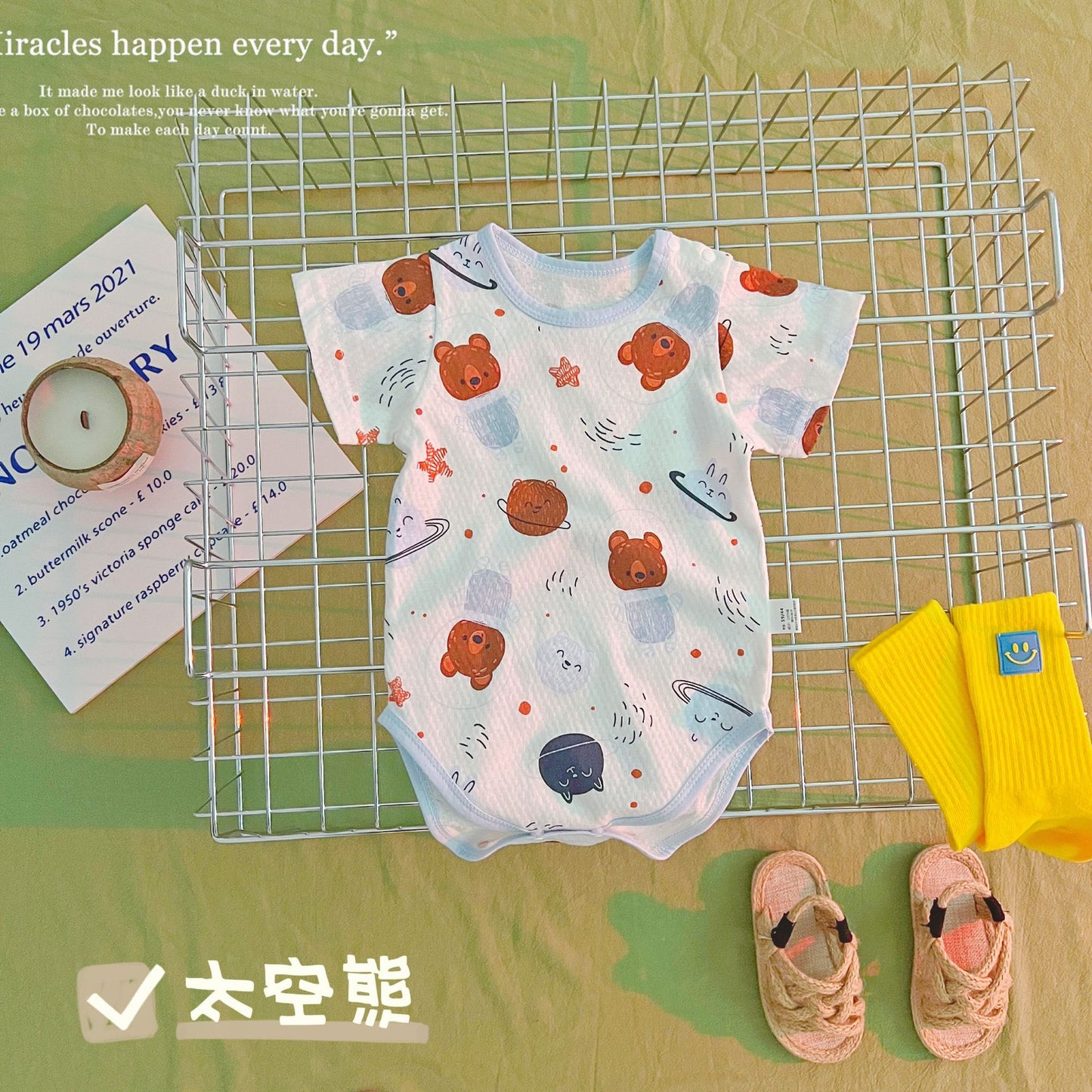 【Promesa】100% Cotton Breathable Gauze Romper