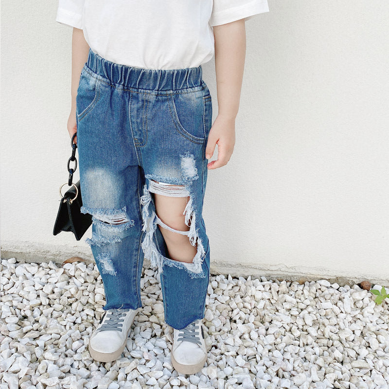 Unisex Ripped Mid High Rise “Dad Jeans (Family Wears)