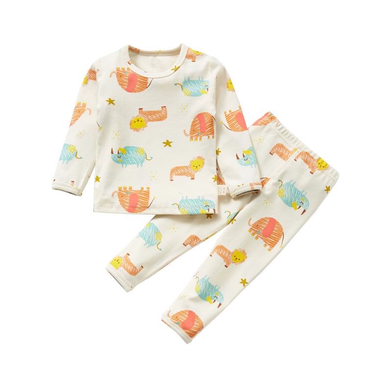 【Promesa】Kid Wool Lycra Cotton-Made Slim Fit Pajamas Set Wear