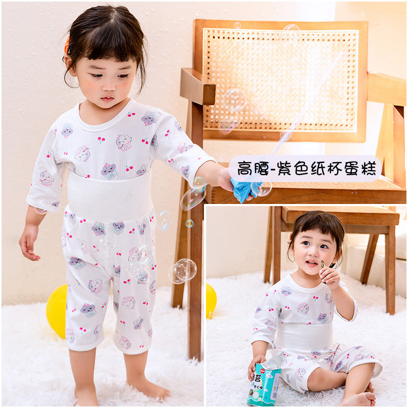 【PROMESA】High Waist Bamboo Fibre Cotton Thin Home Clothing Set
