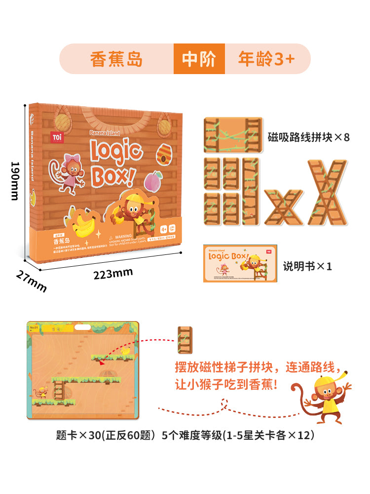 TOI儿童逻辑思维训练益智游戏玩具3-4-5-6岁 TOI Logic Box Puzzle Game Toys