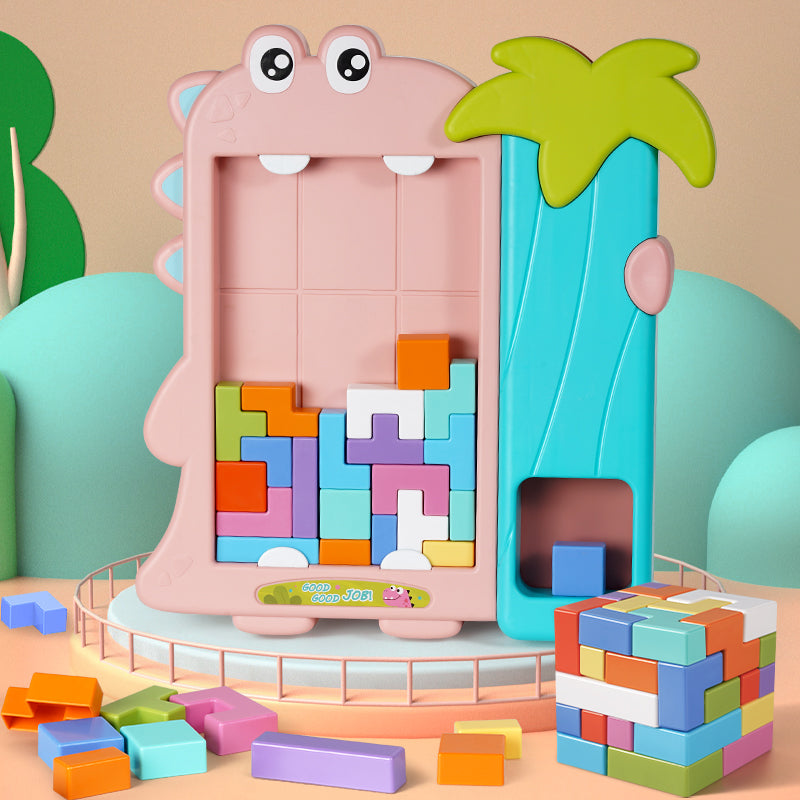 【Promesa】Dinosaur ABS Plastic Durable Tetris Block