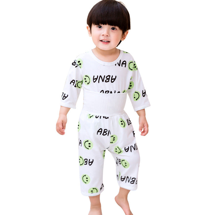【PROMESA】High Waist Bamboo Fibre Cotton Thin Home Clothing Set