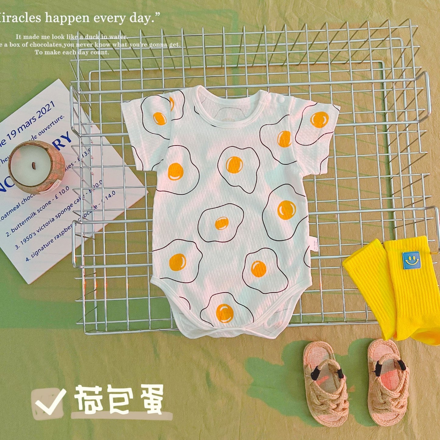 【Promesa】100% Cotton Breathable Gauze Romper