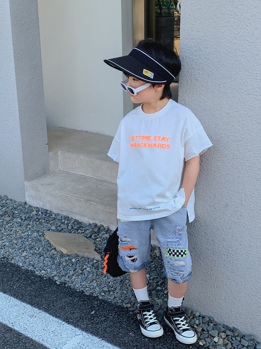 2023 Graffiti Fashionable Cropped Jean Pants