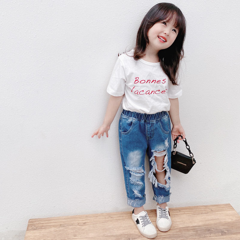 Unisex Ripped Mid High Rise “Dad Jeans (Family Wears)