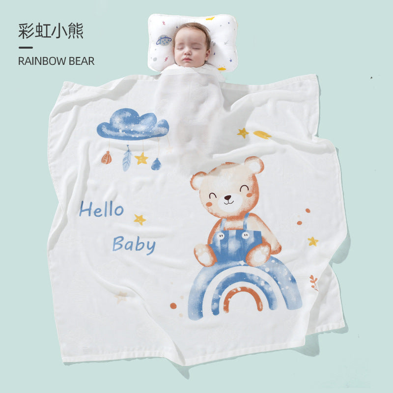 【PROMESA】Multi-purpose 2 layers 100% Bamboo Fiber Blanket Swaddle