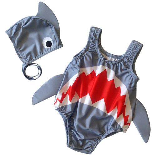 儿童鲨鱼可爱泳装 Kid Cute Shark Swimsuit