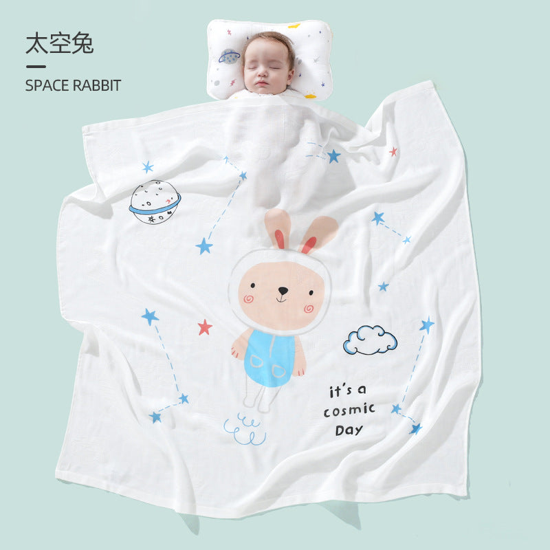 【PROMESA】Multi-purpose 2 layers 100% Bamboo Fiber Blanket Swaddle