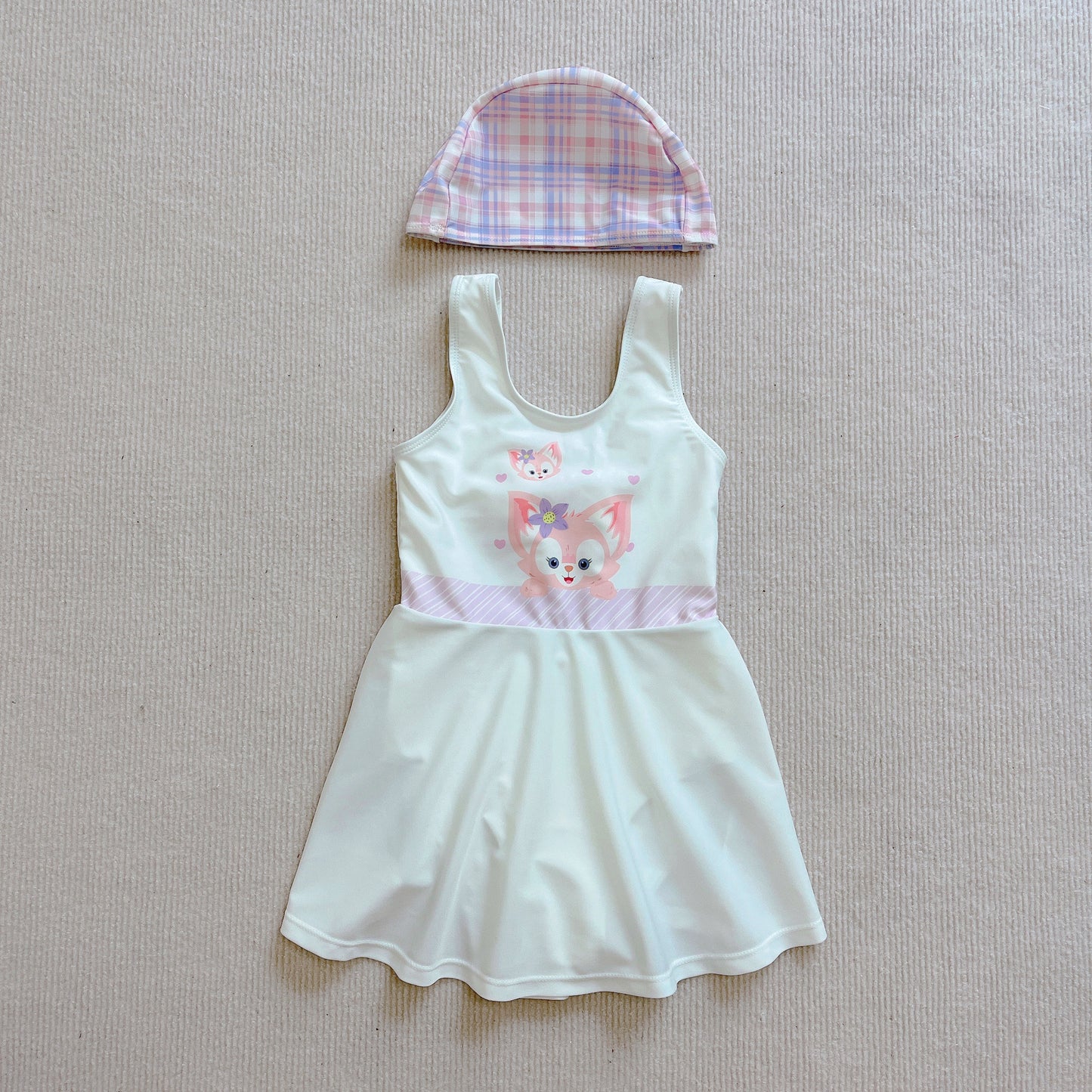 2022 NEW Cute Girl Swimsuit 2022新款女童连体裙式泳衣