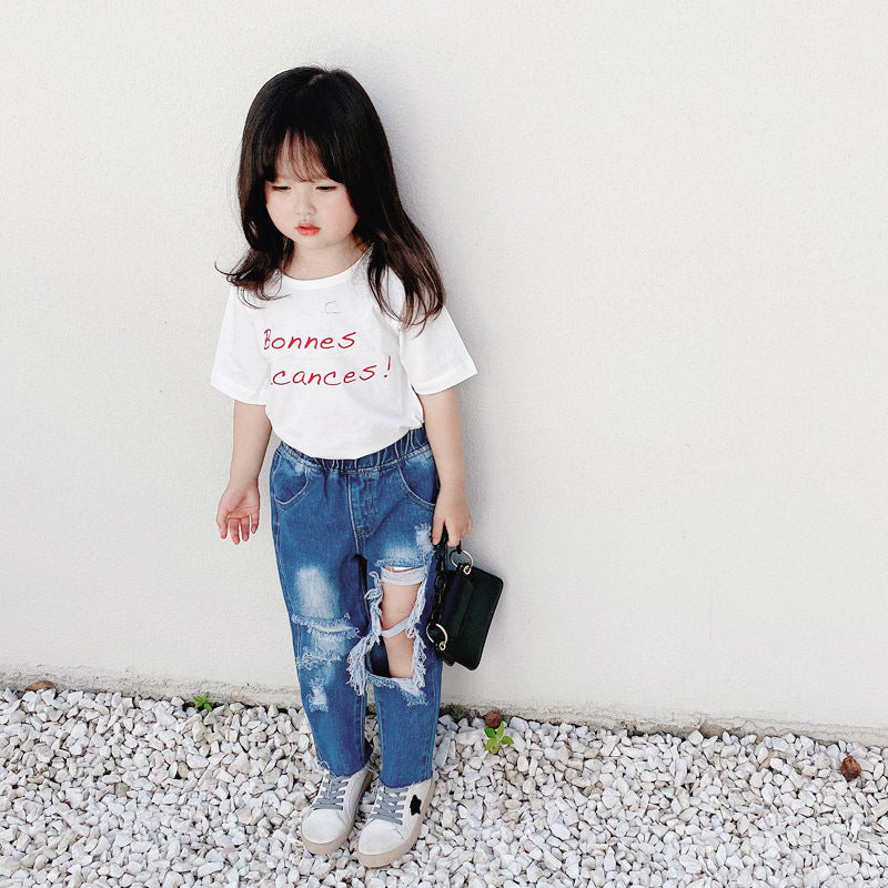 Unisex Ripped Mid High Rise “Dad Jeans (Family Wears)