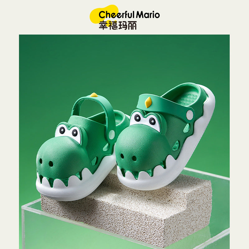 【Promesa PREORDER】Cheerful Mario Dinosaur Sandals Slippers