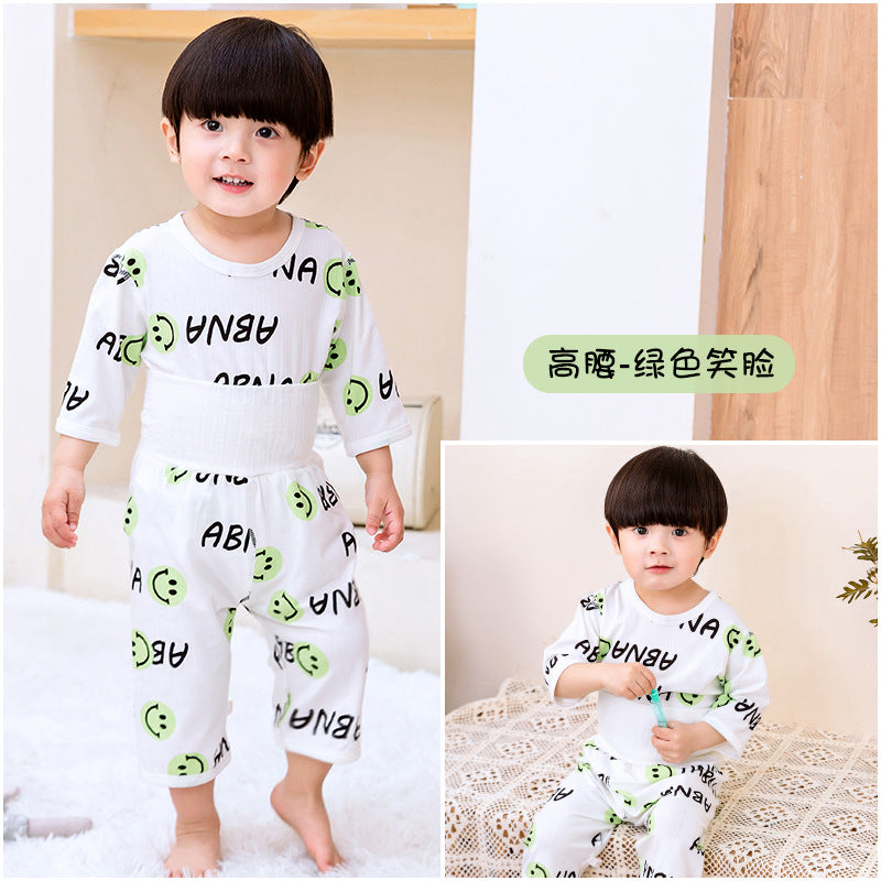 【PROMESA】High Waist Bamboo Fibre Cotton Thin Home Clothing Set