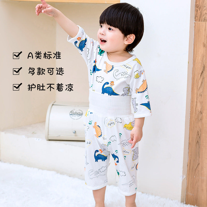 【PROMESA】High Waist Bamboo Fibre Cotton Thin Home Clothing Set