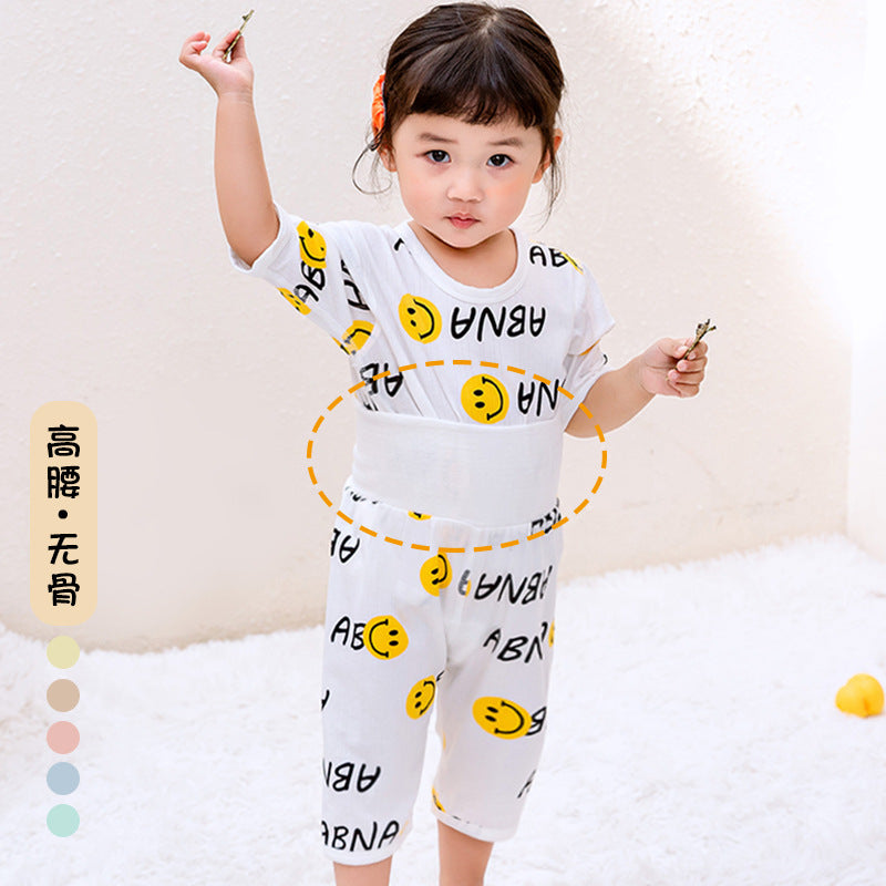 【PROMESA】High Waist Bamboo Fibre Cotton Thin Home Clothing Set