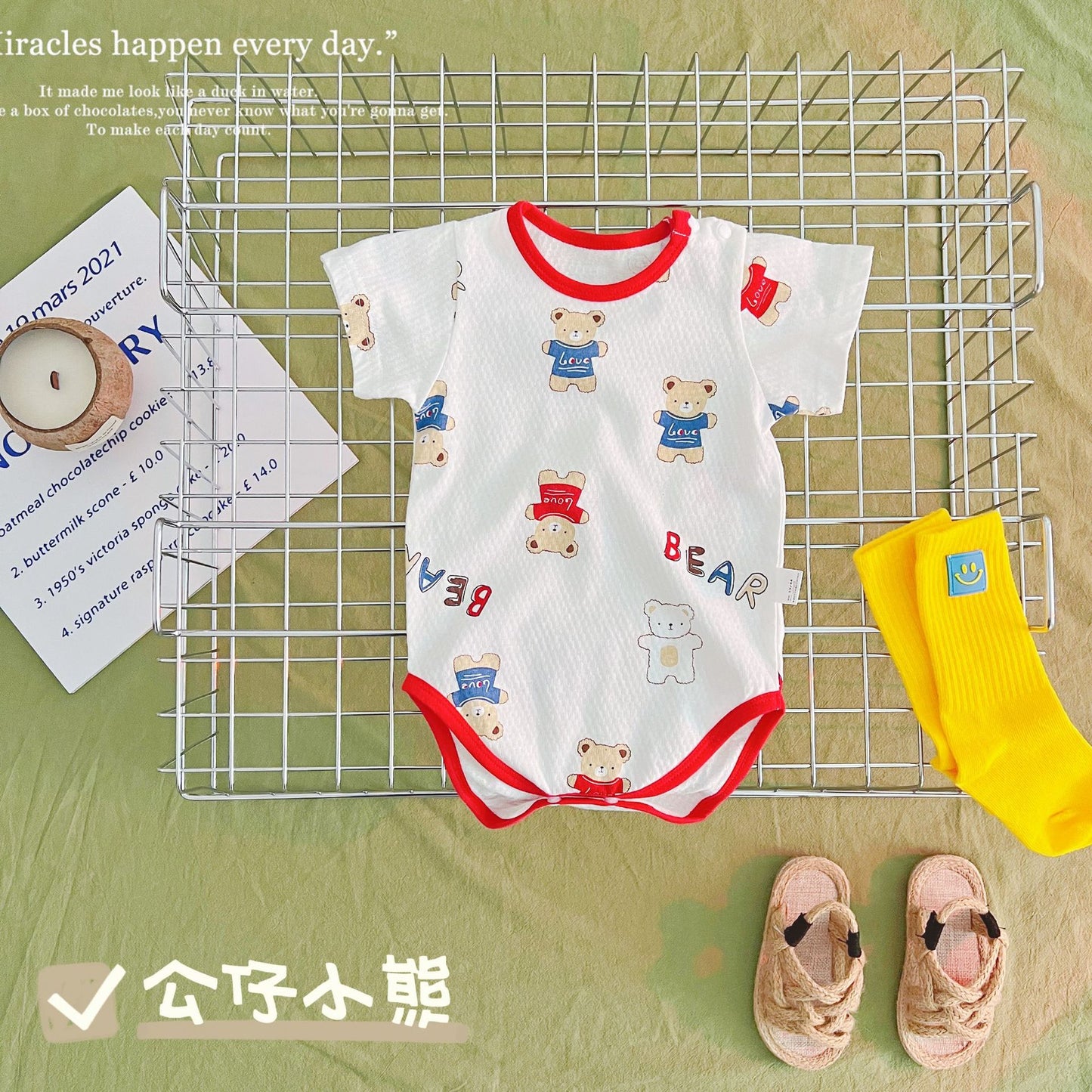【Promesa】100% Cotton Breathable Gauze Romper