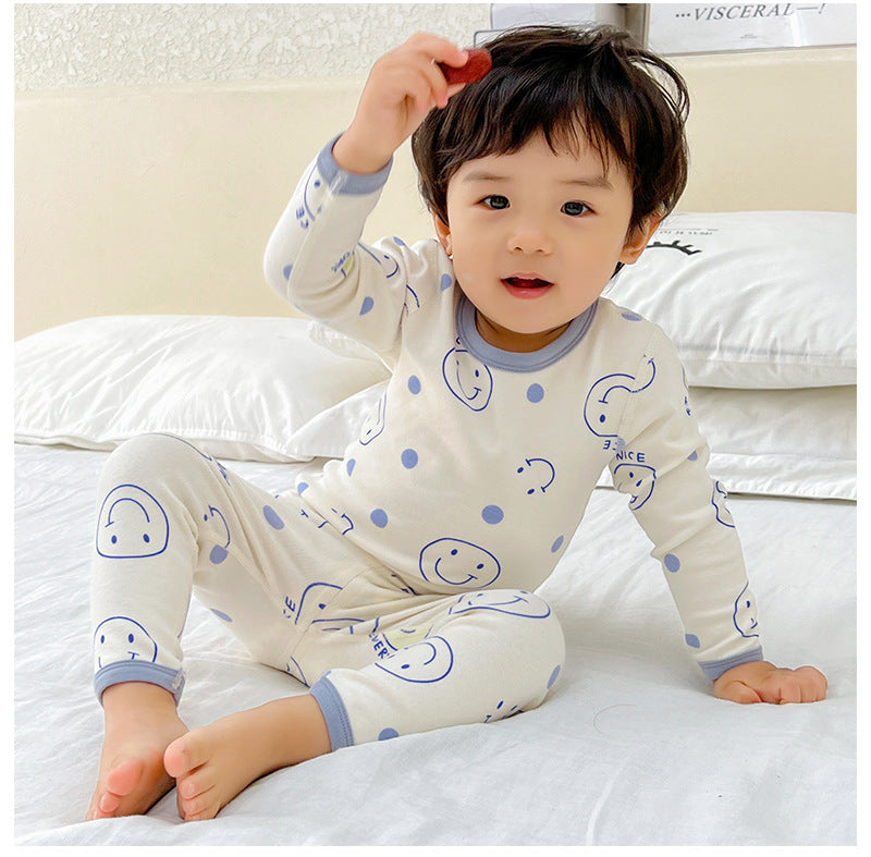 【Promesa】Kid Wool Lycra Cotton-Made Slim Fit Pajamas Set Wear
