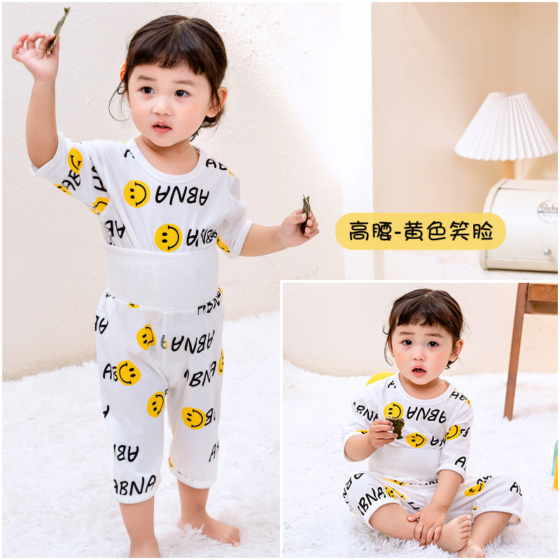 【PROMESA】High Waist Bamboo Fibre Cotton Thin Home Clothing Set