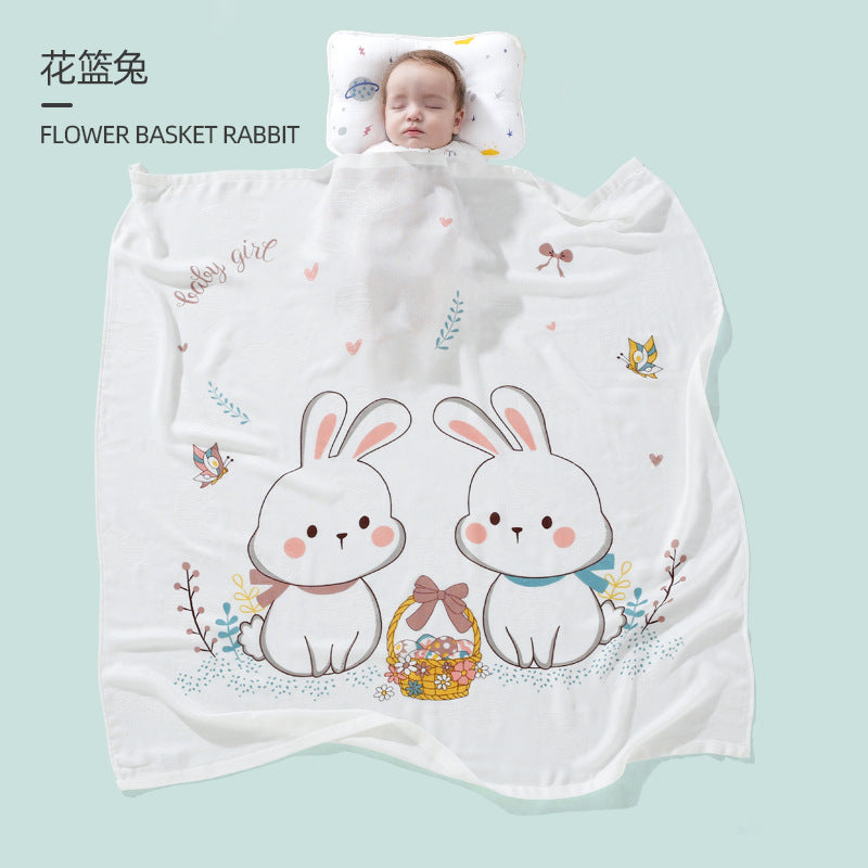 【PROMESA】Multi-purpose 2 layers 100% Bamboo Fiber Blanket Swaddle
