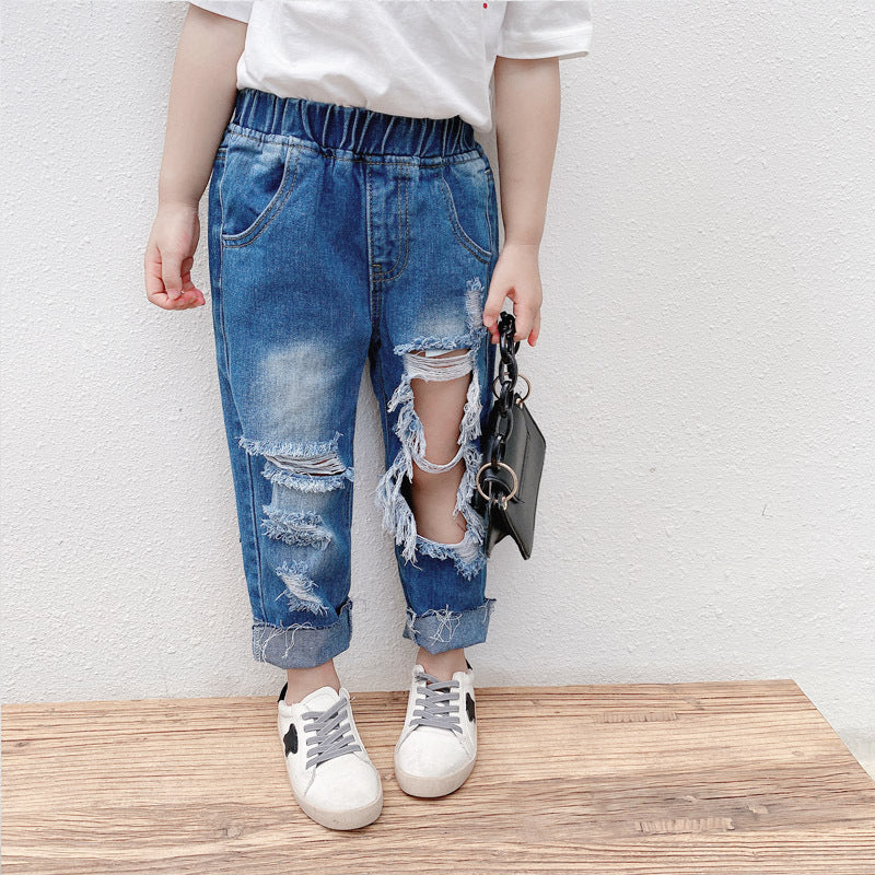 Unisex Ripped Mid High Rise “Dad Jeans (Family Wears)