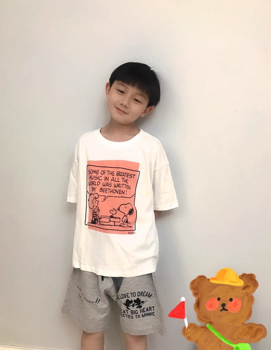 星球上衣 | 撞色、Mickey短裤 Kid Planet Top Short Pants