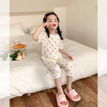 【Promesa】Breathable Pit Cotton Boy & Girl Home Clothing