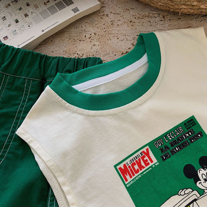 【Promesa】2023 Mickey Summer Vest Setwear
